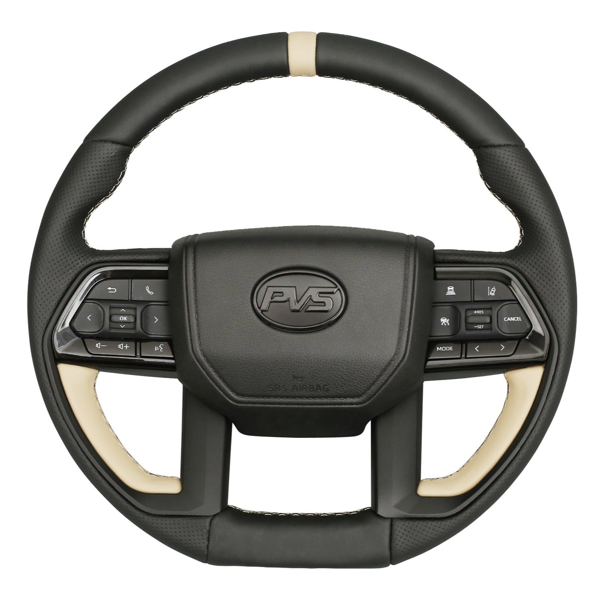 Sandy Taupe Limited Edition V6 Leather Steering Wheel Upgrade Kit for Toyota