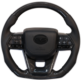 Elite Traditional Carbon Black Leather 300 Style Steering Wheel Upgrade Kit for Toyota