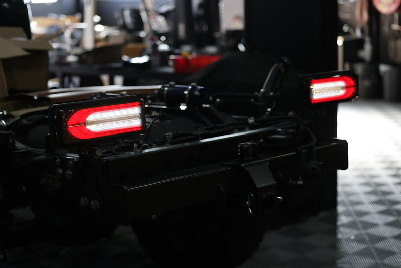 G-Wagon Style LED Tail Lights Plug n Play for Genuine Toyota Tray or Tub
