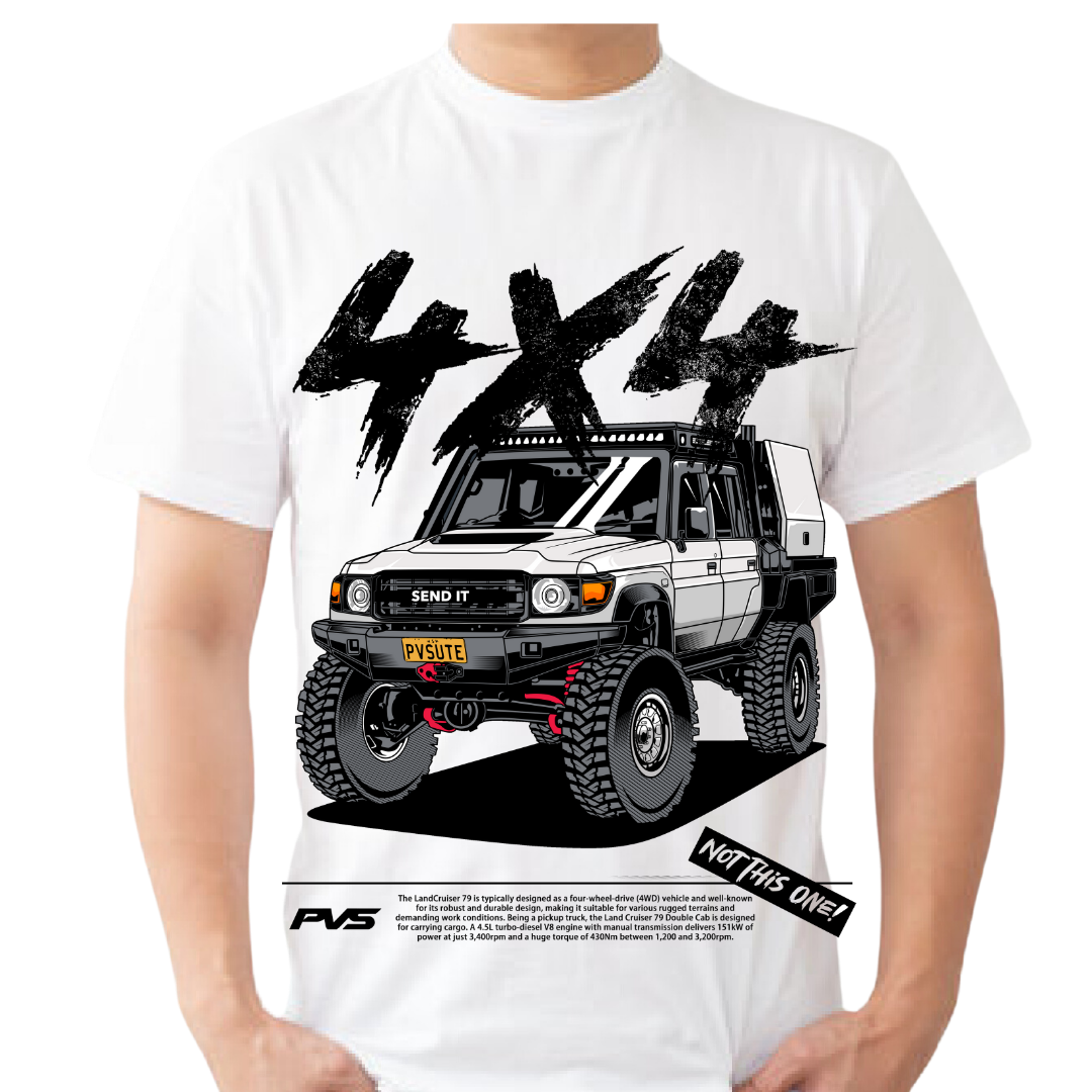 PVS 4x4 White T-Shirt
