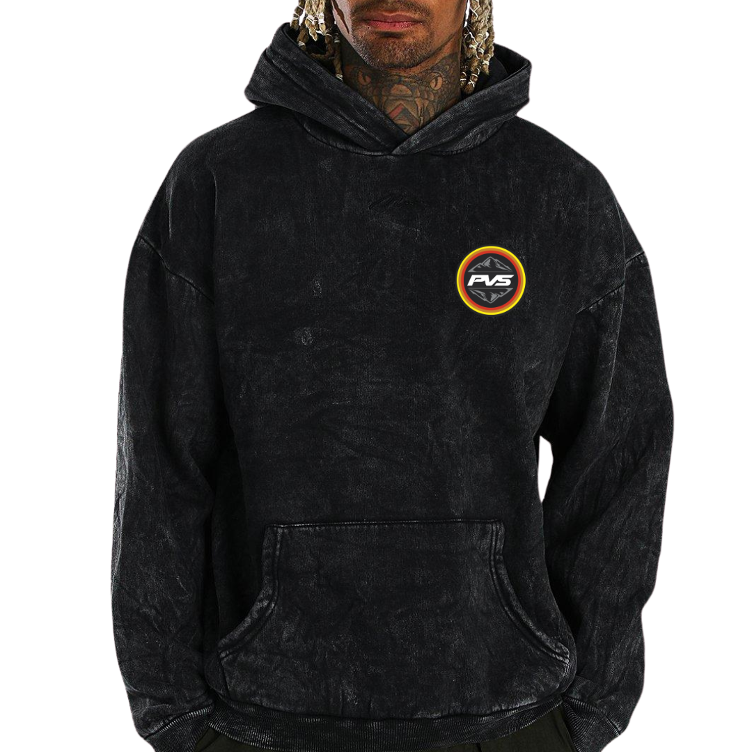 PVS Adventure Washed Black Hoodie