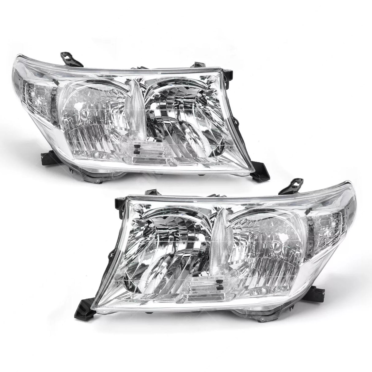 Chrome Replacement Headlights for Toyota LandCruiser 200 Series (2007-2011) | Clearance