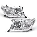 Chrome Replacement Headlights for Toyota LandCruiser 200 Series (2007-2011) | Clearance