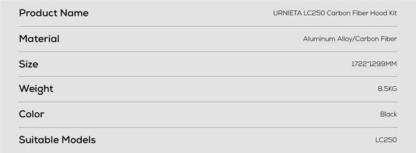 URNIETA Carbon Fibre Hood | 250 Series LandCruiser Prado