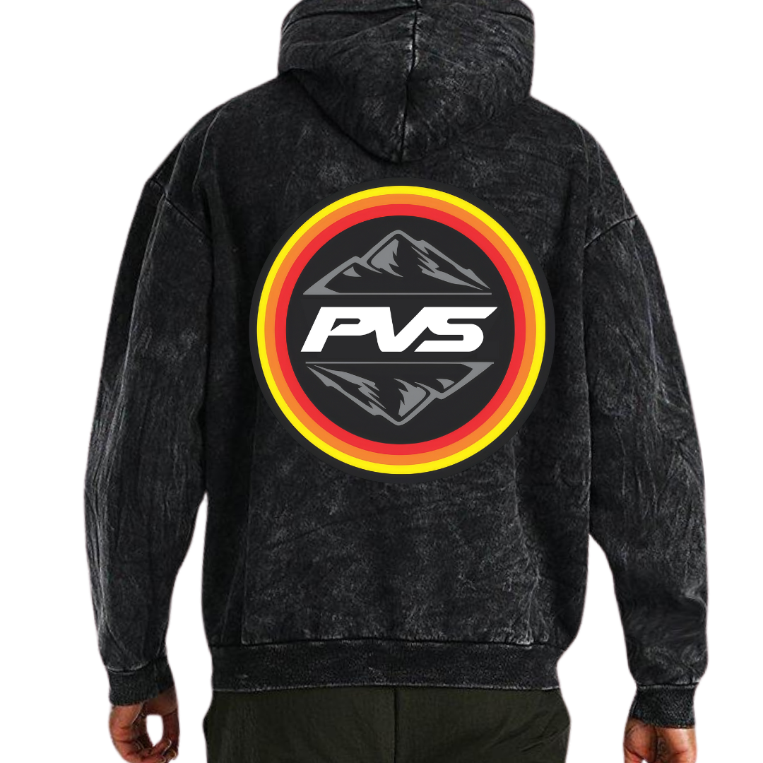 PVS Adventure Washed Black Hoodie