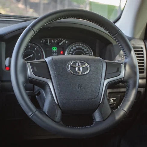 Basic Black Leather Steering Wheel Core for 150 Prado & 200 Series LandCruiser 2016-2022 **PRE-ORDER FOR JANUARY**