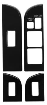 Black-out Window Switch Cover Kit to suit Toyota Landcruiser 76/79 Series Dual Cab