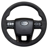 Basic Black Alcantara Steering Wheel Upgrade Kit For Toyota