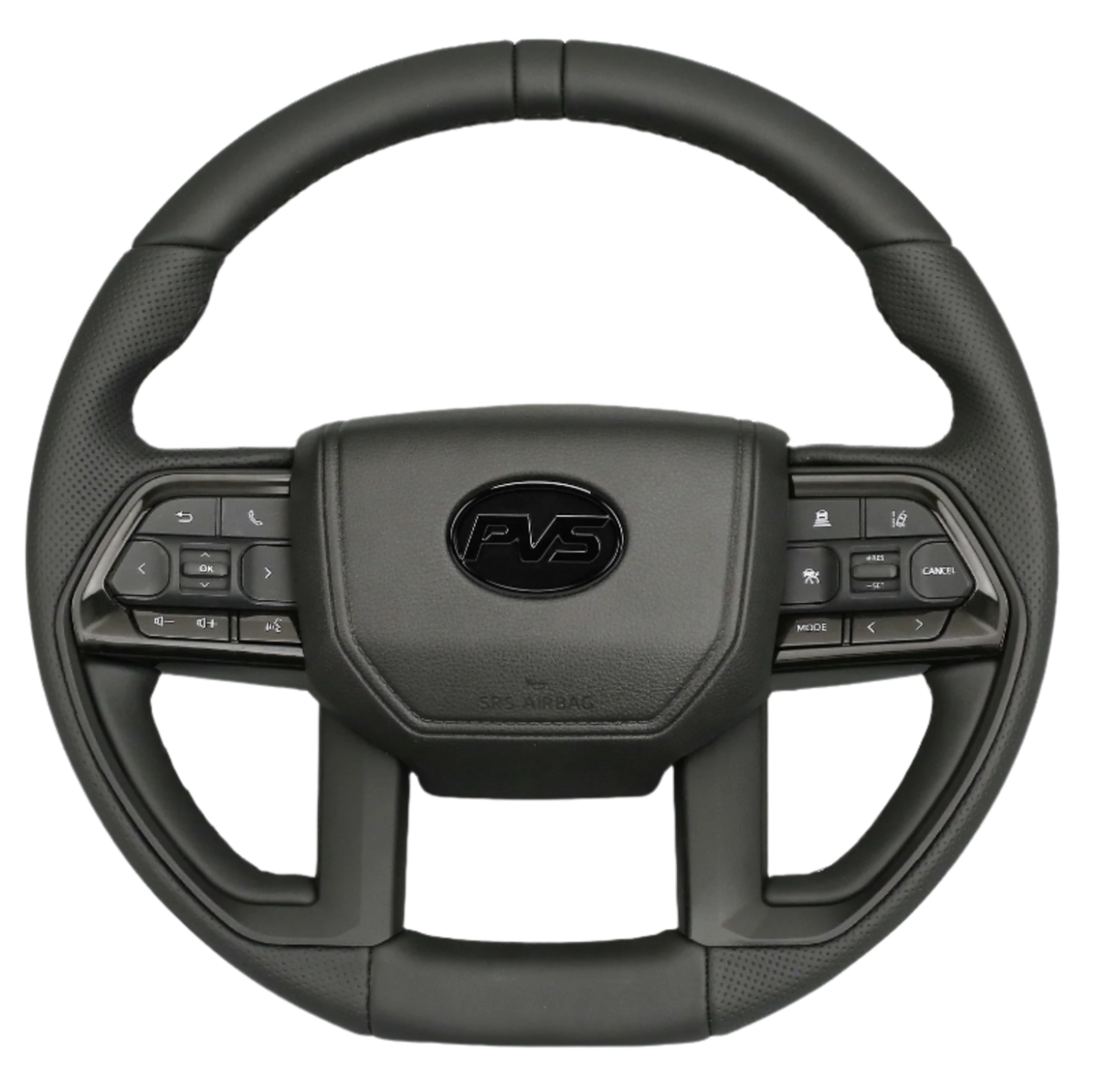 Black Limited Edition V6 Tundra Style Leather Steering Wheel Upgrade Kit for Toyota