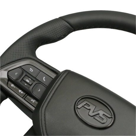 Black Limited Edition V6 Tundra Style Leather Steering Wheel Upgrade Kit for Toyota