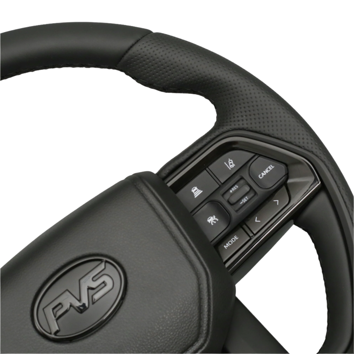 Black Limited Edition V6 Tundra Style Leather Steering Wheel Upgrade Kit for Toyota