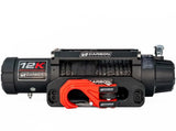 Carbon 12K - 12000lb Winch V3 with Mega Pro Winch Hook - Red