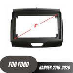 Ford Ranger 2016-2020 Black Fascia Compatible with Aerpro AM9X, Alpine INE-AW409S, Pioneer DMH-AP6650BT & Kenwood DMX0AXS