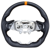 Sports Black Leather With Perforated Sides (Heated) Raptor Style Steering Wheel to suit Ford Ranger PX4