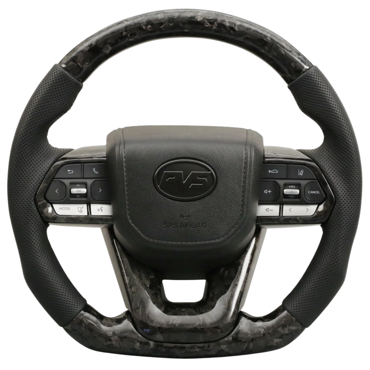 Forged Carbon Leather Steering Wheel Upgrade Kit for Toyota