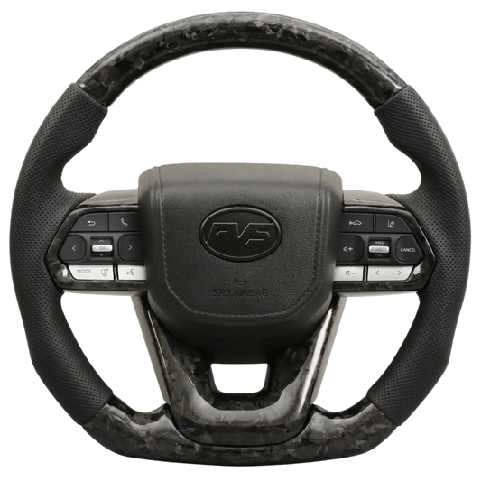 Forged Carbon Leather 300 Style Steering Wheel Upgrade Kit for Toyota
