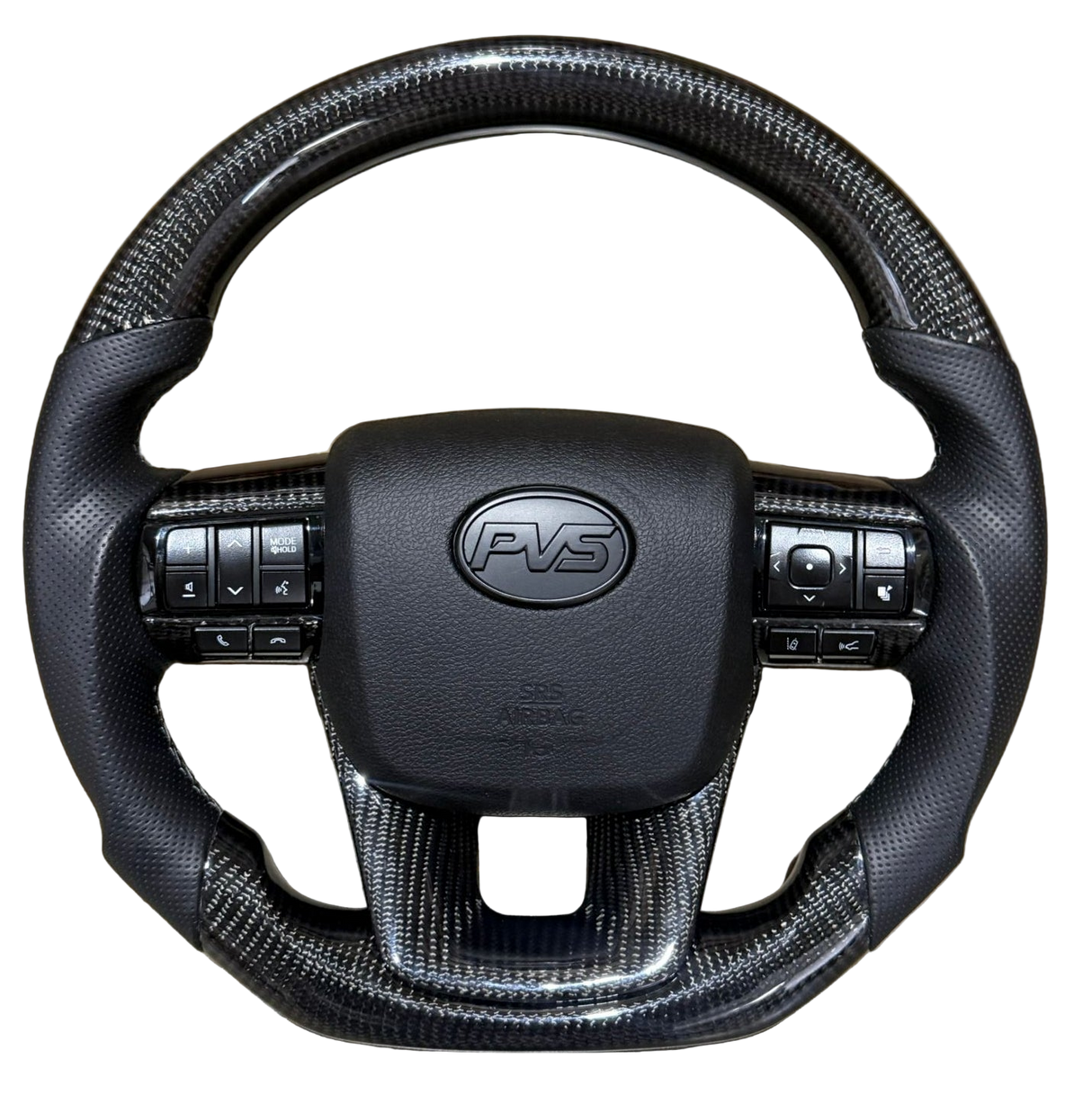 Traditional Carbon GRS Black Leather Steering Wheel for Upgrade Kit For Toyota
