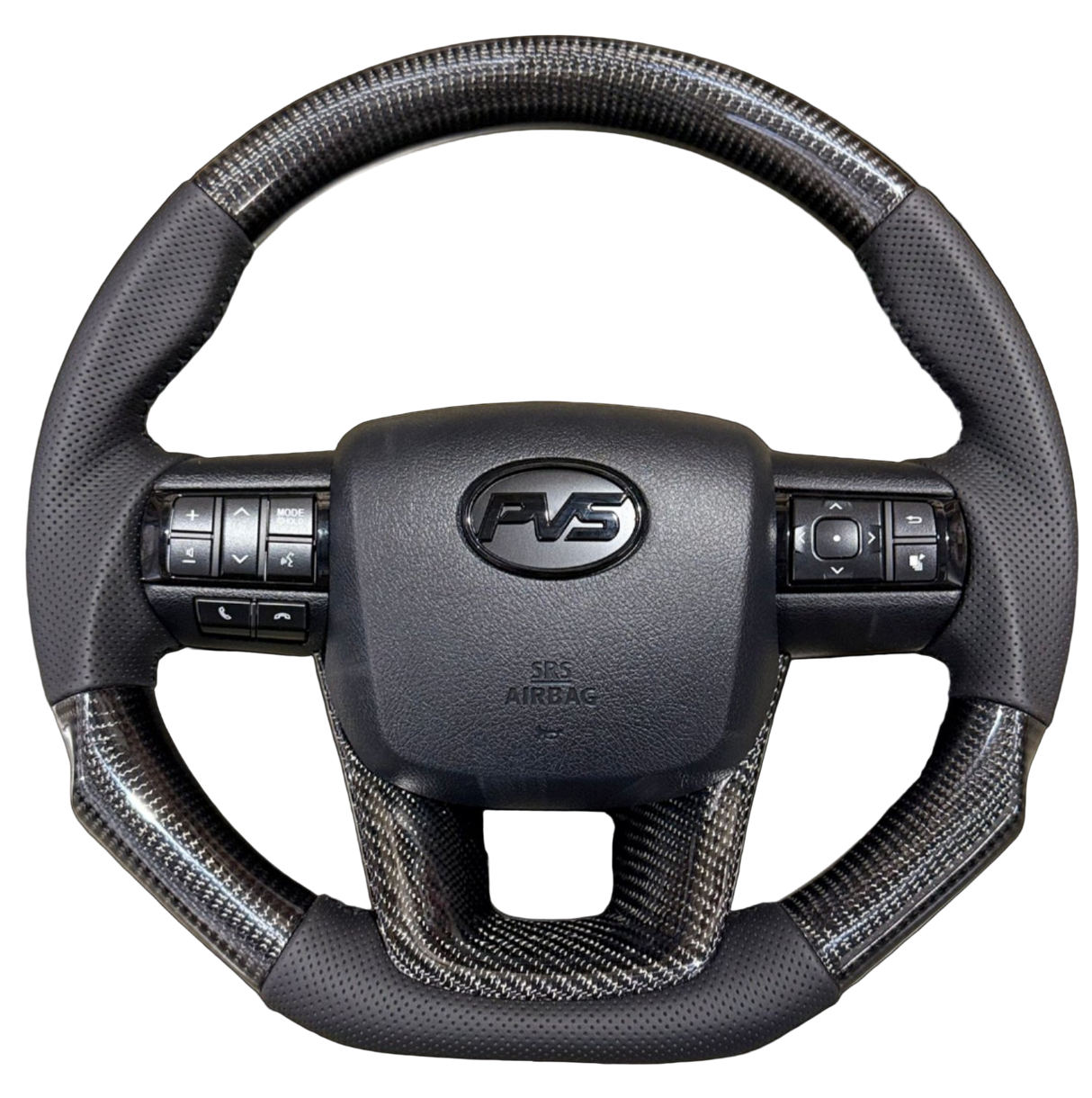 Traditional Carbon GRS Black Leather Steering Wheel for Upgrade Kit For Toyota
