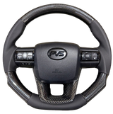 Traditional Carbon GRS Black Leather Steering Wheel for Upgrade Kit For Toyota