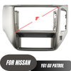 Nissan Patrol GU Y61 Silver Fascia Compatible with Aerpro AM9X, Alpine INE-AW409S, Pioneer DMH-AP6650BT & Kenwood DMX0AXS