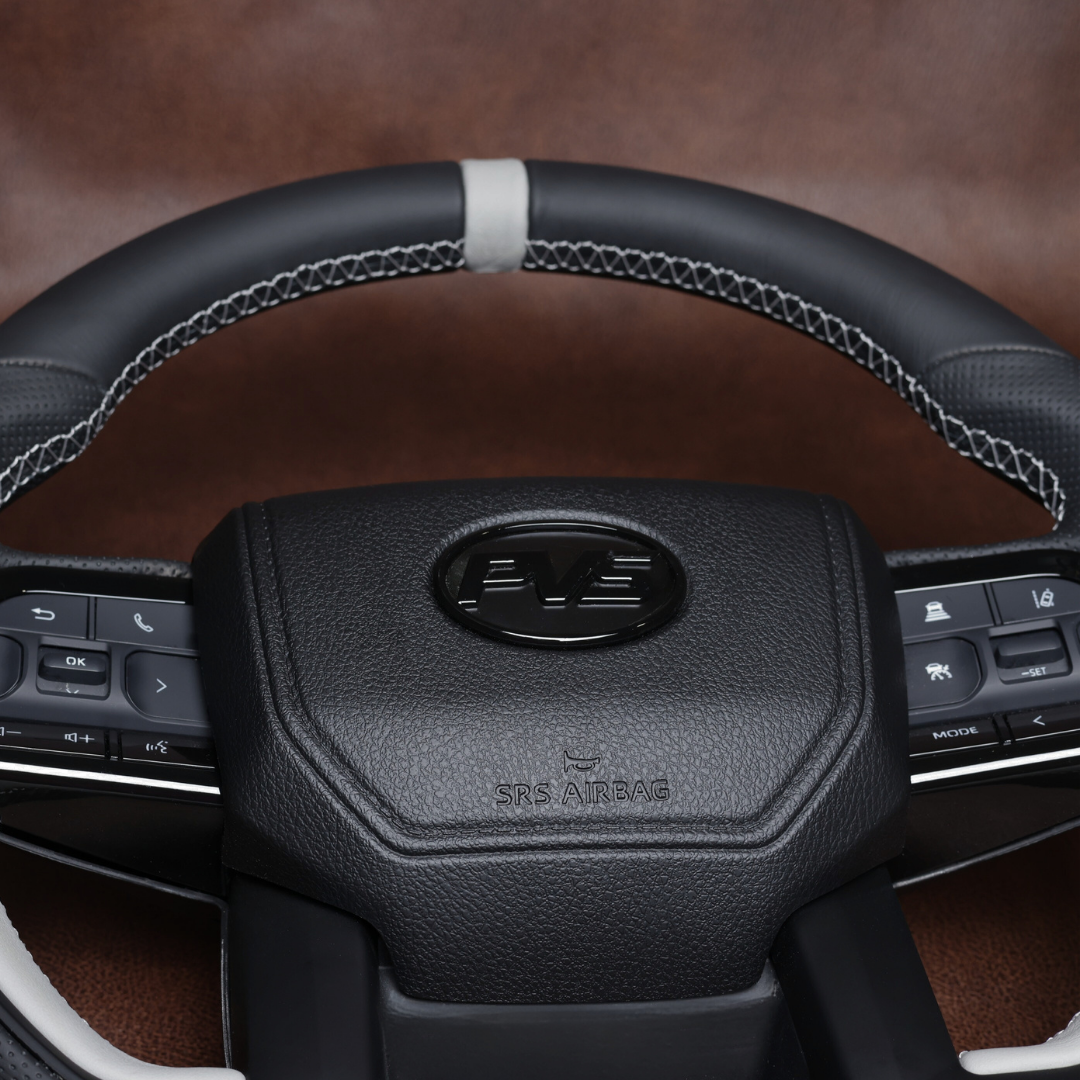 Silver Limited Edition V6 Tundra Style Leather Steering Wheel Upgrade Kit for Toyota