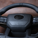 Black Limited Edition V6 Tundra Style Leather Steering Wheel Upgrade Kit for Toyota