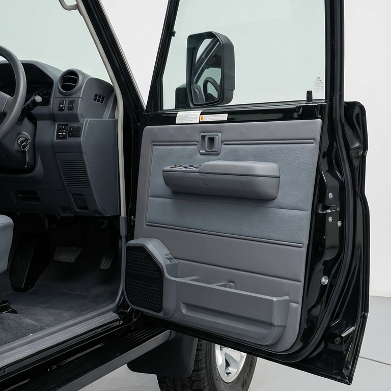 Front + Rear Speaker Door Pods with Pocket to suit Toyota LandCruiser 70 Series