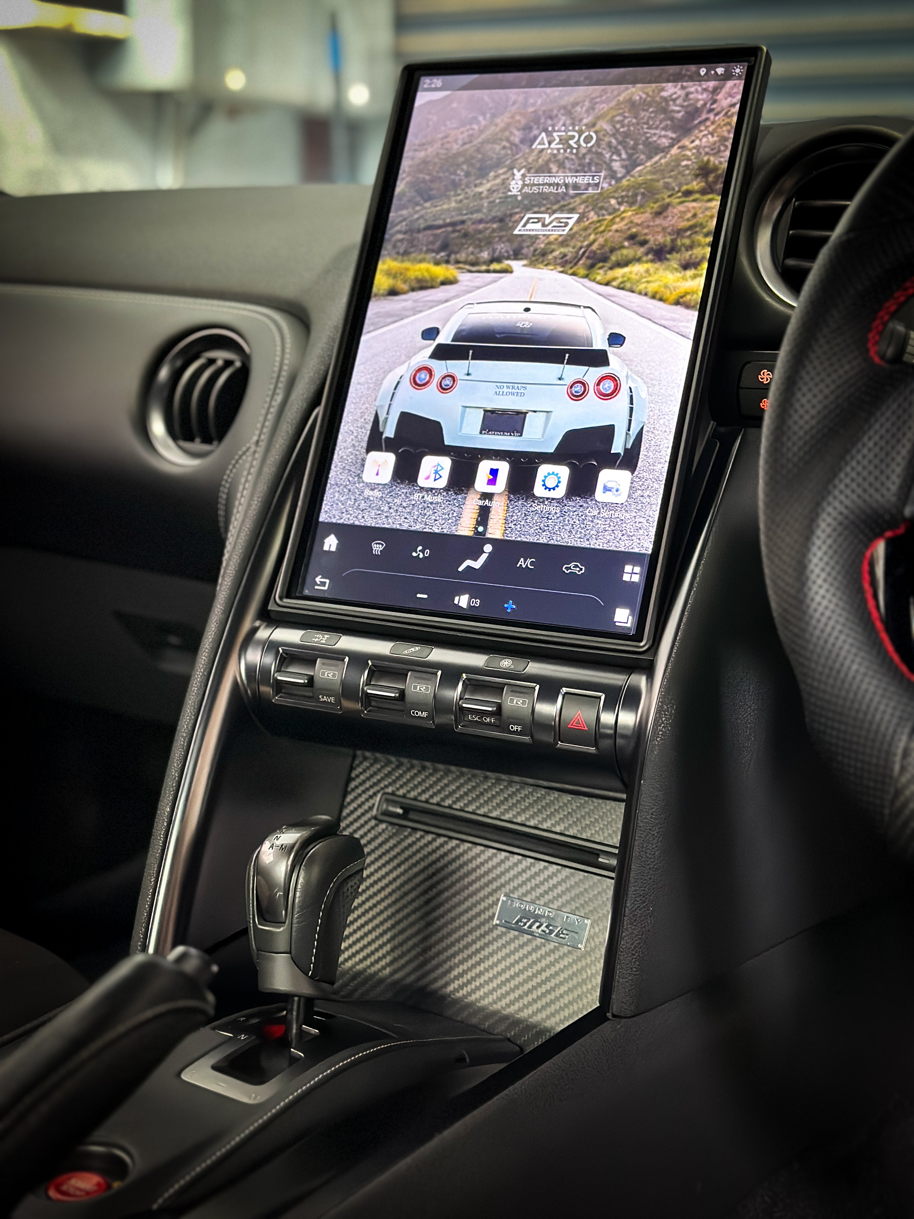 Godzilla 14.5″ Wireless Apple CarPlay & Android Auto for Nissan R35 GT ...