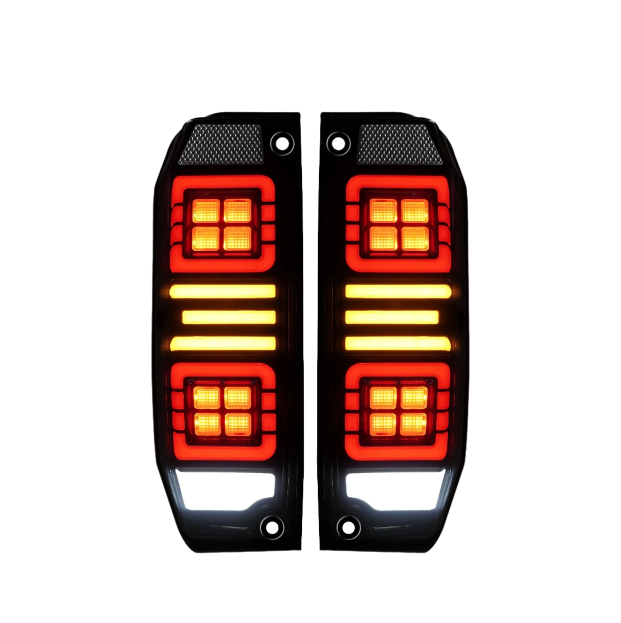 Smoked Halo LED Tail Lights Plug n Play for Toyota Landcruiser 71/73/75/78 Series