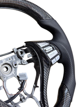Traditional Carbon Black Leather Steering Wheel Core for Nissan Navara NP300 (2014-2017)