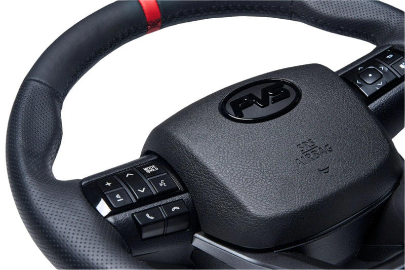 N80 Hilux GRS Black Leather Steering Wheel Kit