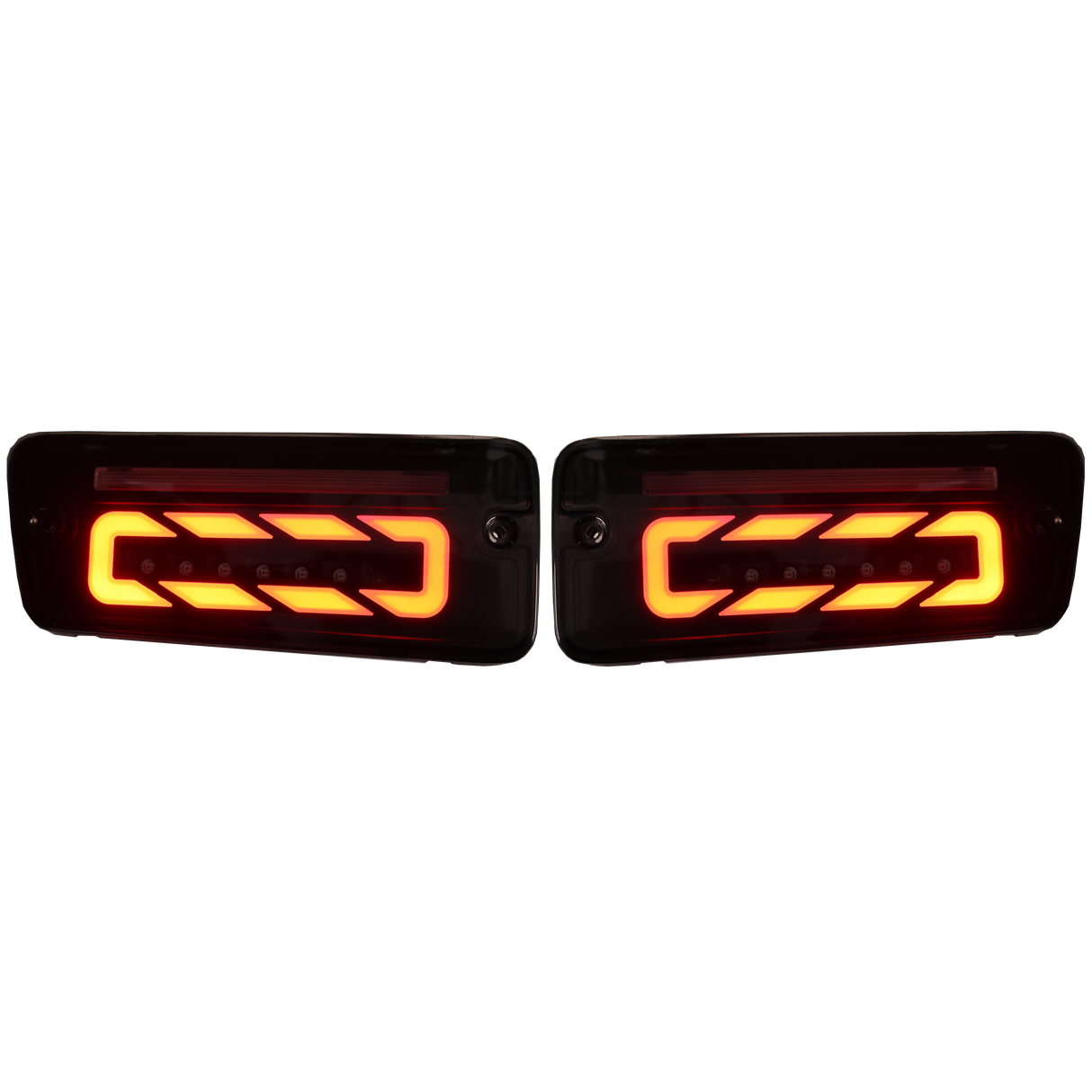 Smoked Halo LED Tail Lights + Rear Bar Lights Plug n Play for Nissan Patrol Y61 GU