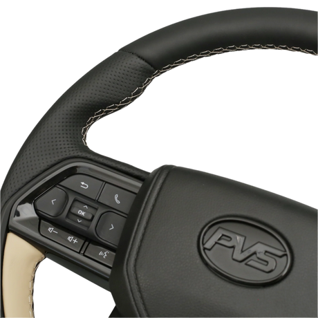 Sandy Taupe Limited Edition V6 Leather Steering Wheel Upgrade Kit for Toyota