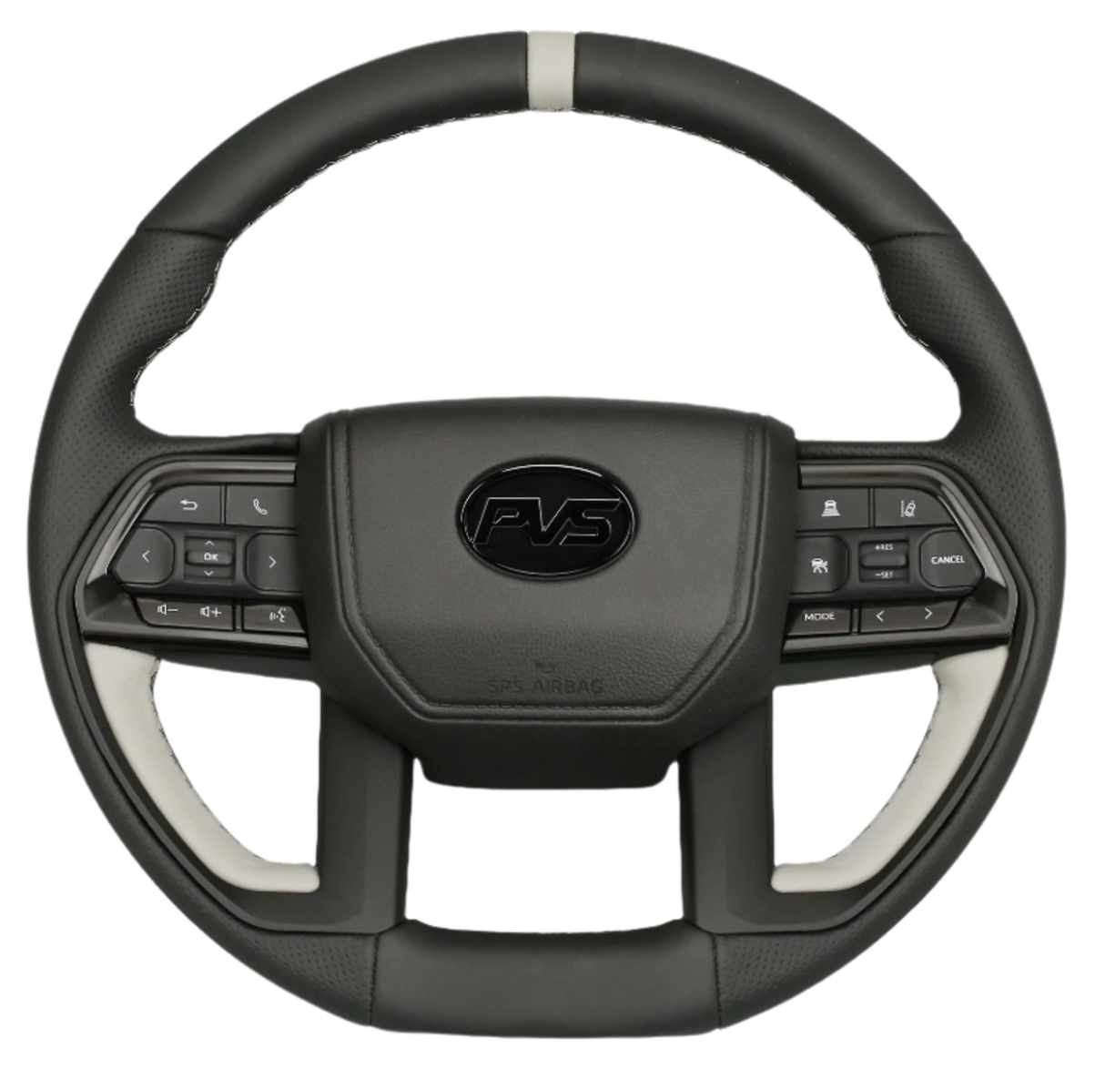 Silver Limited Edition V6 Tundra Style Leather Steering Wheel Upgrade Kit for Toyota