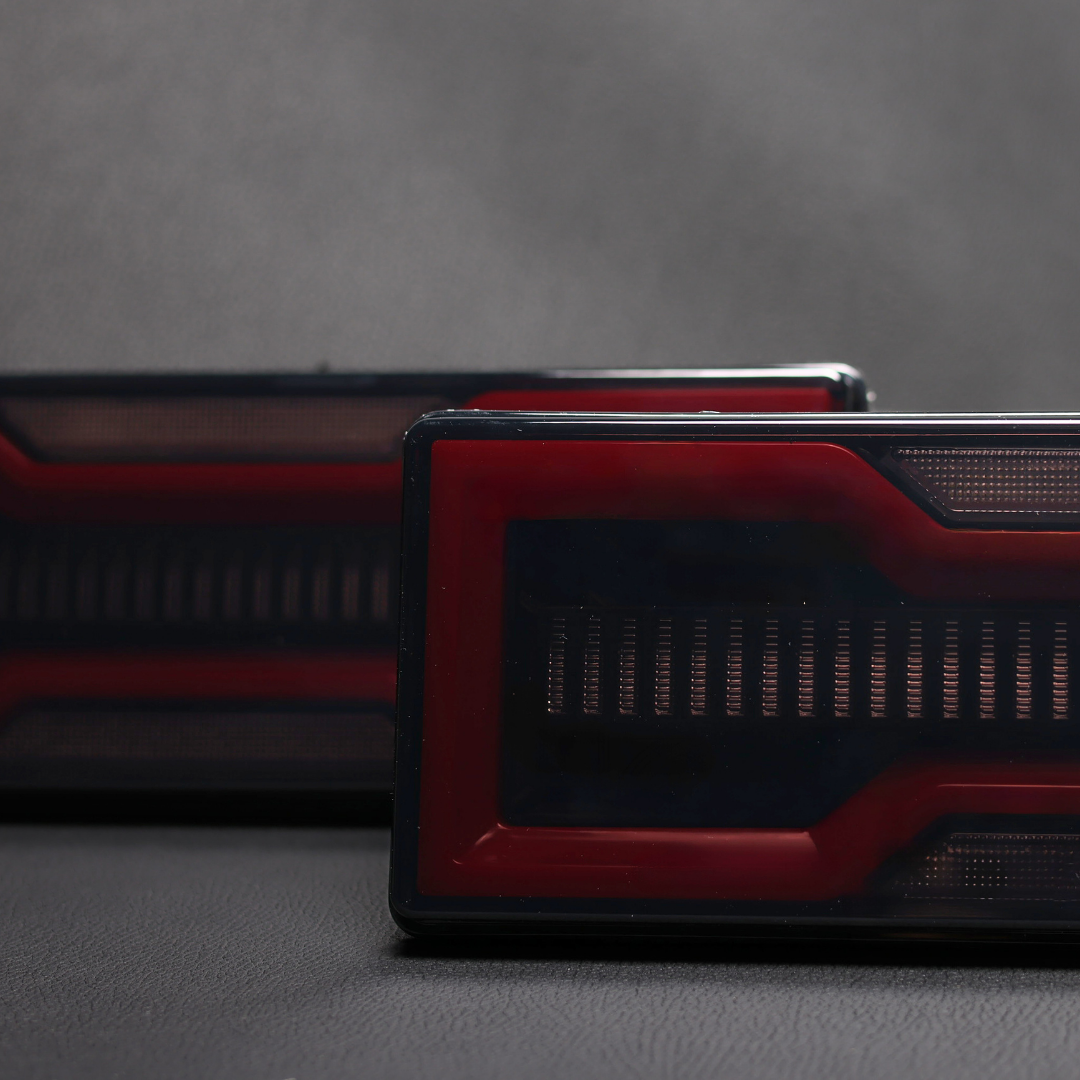 Smoked LED Tail Lights Plug n Play for LandCruiser 79 Series/Hilux Genuine Toyota Tray or Tub