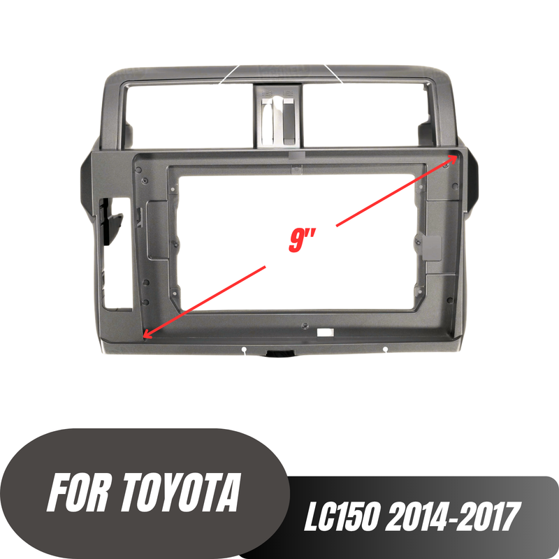 Toyota Prado 2014-2017 Grey Fascia Compatible with Aerpro AM9X, Alpine INE-AW409S, Pioneer DMH-AP6650BT & Kenwood DMX0AXS