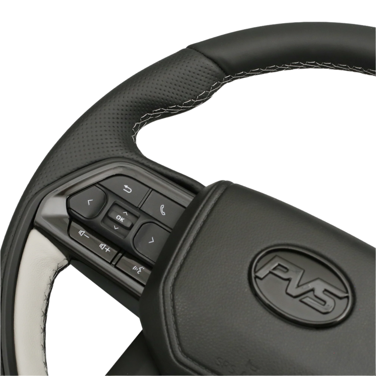 Silver Limited Edition V6 Tundra Style Leather Steering Wheel Upgrade Kit for Toyota