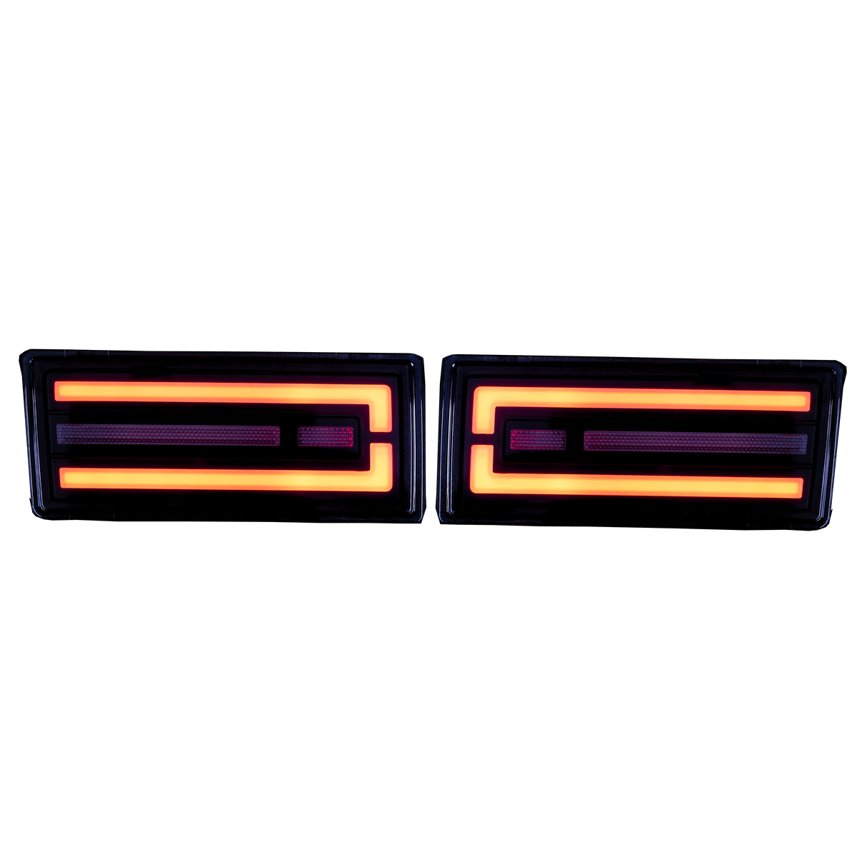 Smoked LED Rear Bar Lights Plug n Play for Toyota Landcruiser 76 & 78 Series
