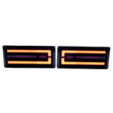 Smoked LED Rear Bar Lights Plug n Play for Toyota Landcruiser 76 & 78 Series