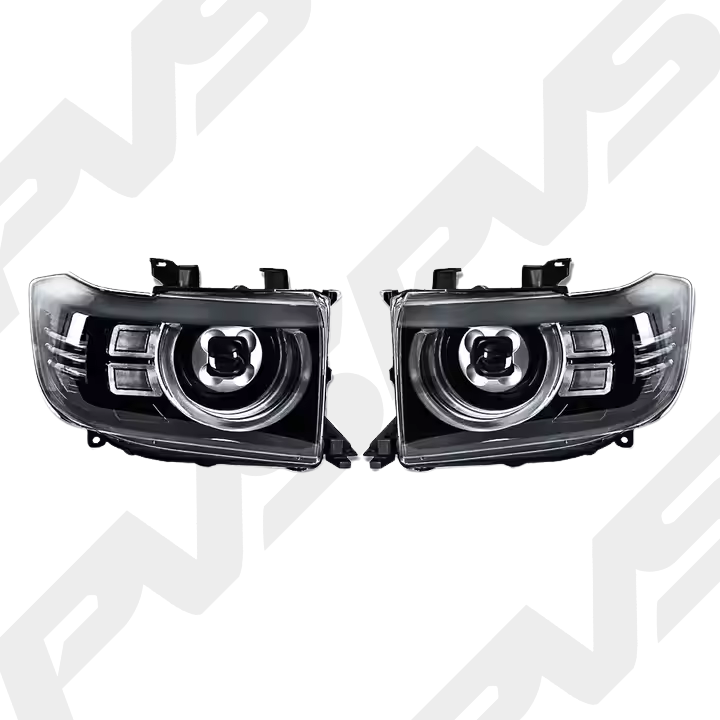 Black Full LED Dual Beam Head Lights for Toyota LandCruiser 70 Series (2007-2023) | Clearance
