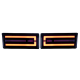 Smoked LED Rear Bar Lights Plug n Play for Toyota Landcruiser 76 & 78 Series