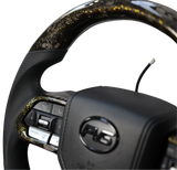*CLEARANCE* Forged Carbon Gold Flake Steering Wheel Upgrade Kit For Toyota