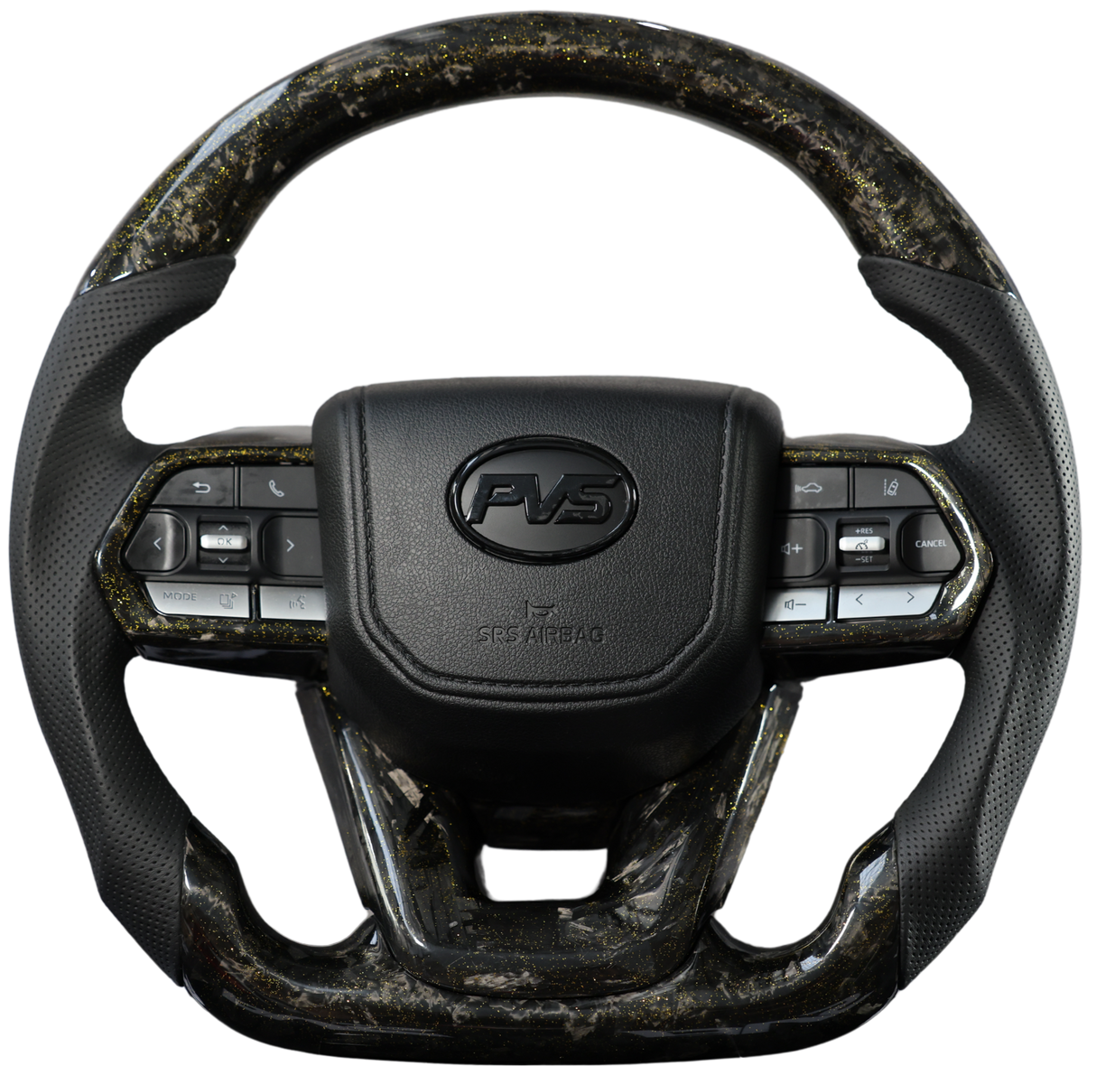 *CLEARANCE* Forged Carbon Gold Flake Steering Wheel Upgrade Kit For Toyota