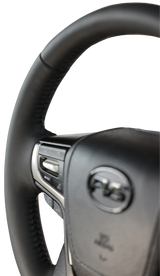 Basic Black Leather Steering Wheel Upgrade Kit for Toyota