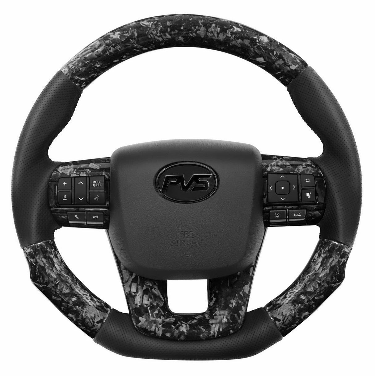 Forged Carbon GRS Black Leather Steering Wheel for Upgrade Kit For Toyota
