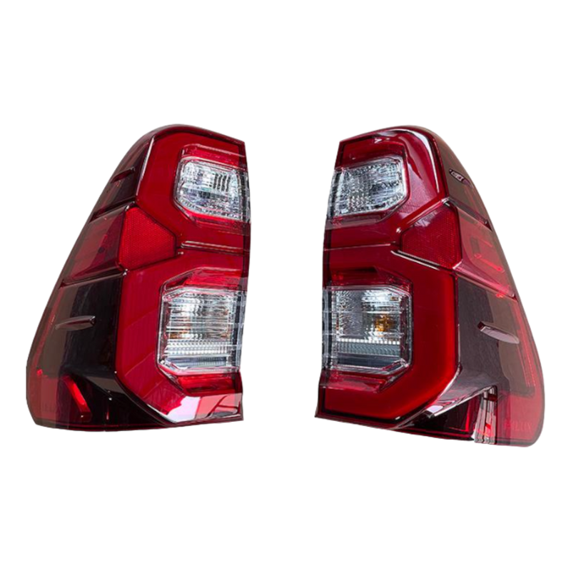 Clear Halo LED Tail Lights Plug n Play for Toyota Hilux N80 **PRE-ORDER FOR APRIL**