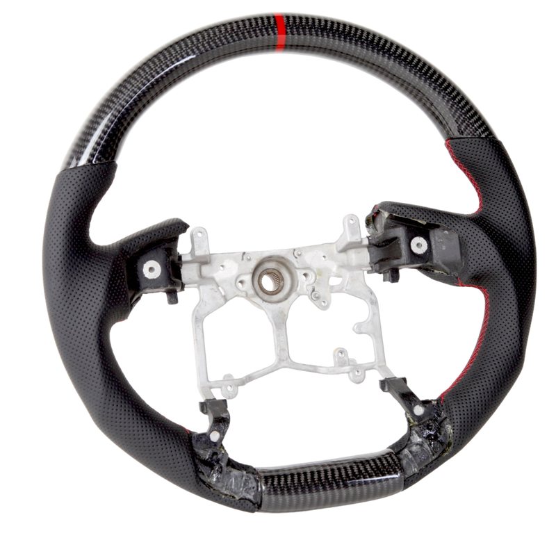 Classic Carbon Perforated Leather Steering Wheel Core to suit Toyota 150 Series Prado/Tundra/4Runner