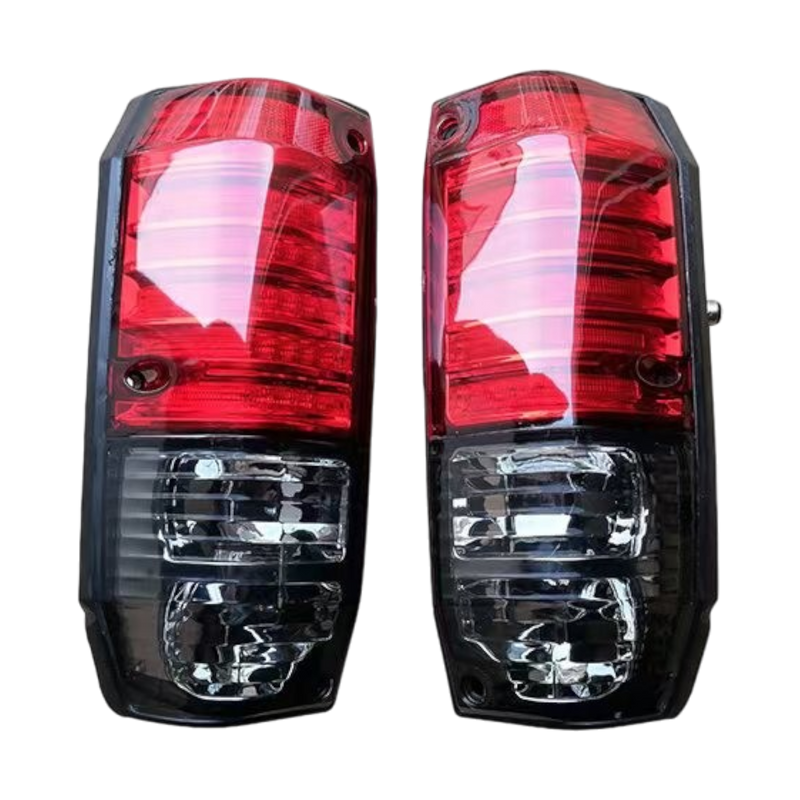 Smoked + Red LED Tail Lights Plug n Play for Toyota Landcruiser 76 Series