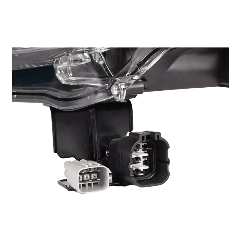 RTR JDM Black Triple Lens LED DRL Projector Headlights for Toyota 200 Series LandCruiser 2016-2022 (PAIR)