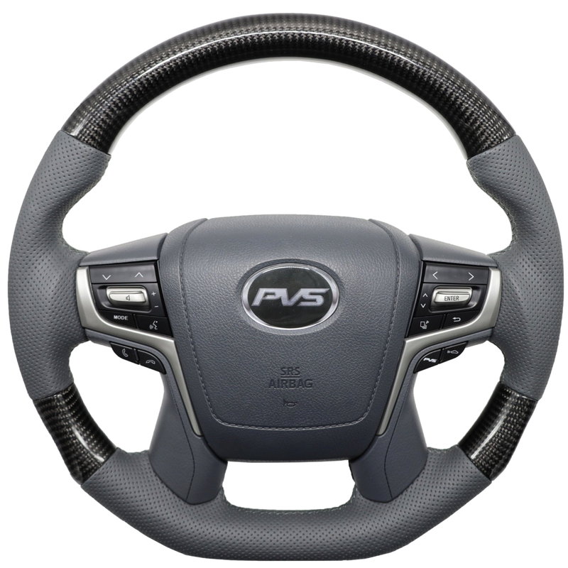Elite Flat Bottom Carbon Grey Leather Steering Wheel Kit **PRE-ORDER FOR APRIL**
